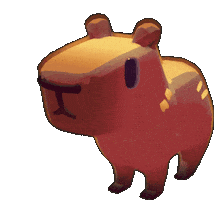 Shout Capybara Sticker by Kitten Cup Studio