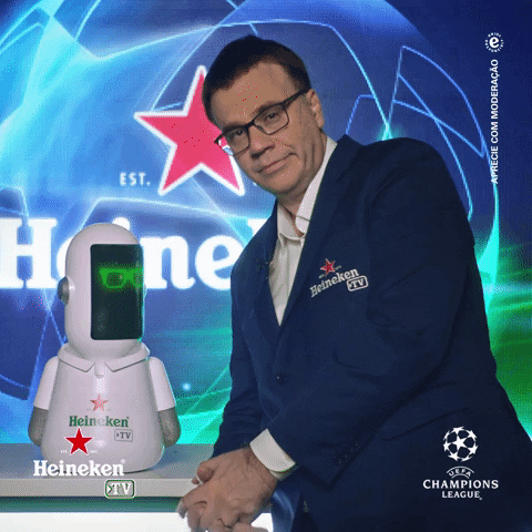 HeinekenBr cheers futebol cerveja ucl GIF