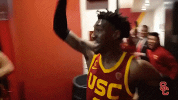 Basketball Celebrate GIF by USC Trojans