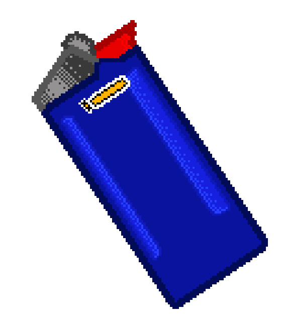 Pixel Smoking Sticker