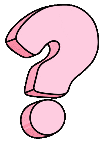 pink question marks