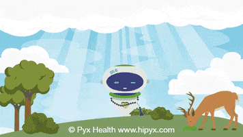 Robot Floating GIF by Pyx Health