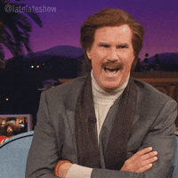 Ron Burgundy Laughing GIF by The Late Late Show with James Corden