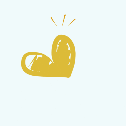 witakoto love heart yellow orange GIF