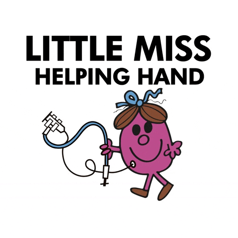 Little Miss Helping Hand GIF by Freearm Tube Feeding Assistant