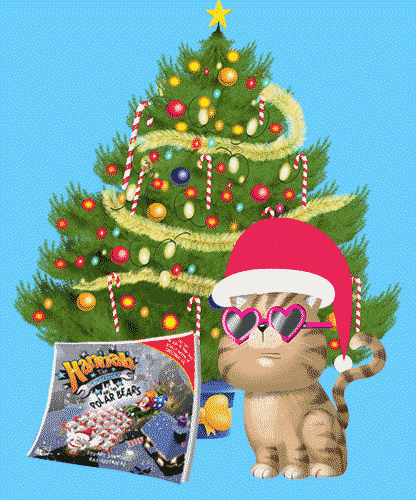 Merry Christmas Cat GIF by Bill Greenhead