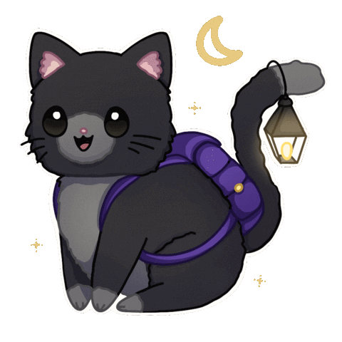 Cat Illustration Sticker