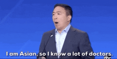 Democratic Debate I Am Asian So I Know A Lot Of Doctors GIF by GIPHY News