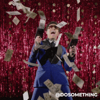 Excited Make It Rain GIF by DoSomething