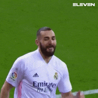 Happy Real Madrid GIF by ElevenSportsBE