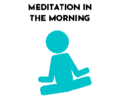 Morning Meditation Sticker by Aaron Wolf Music