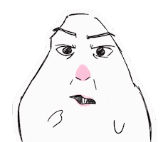 Tongue Finger Sticker by tilund