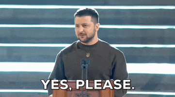Yes Please Zelensky GIF by GIPHY News