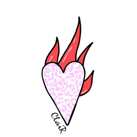 Heart Love Sticker by clairvrn