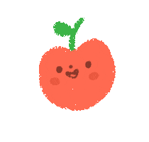 Happy Apple Sticker