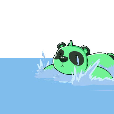 Summer Time Swimming Sticker by SuperVerse