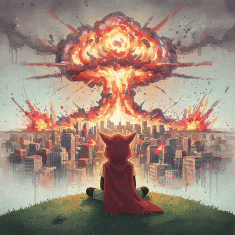 Nuclear Explosion Apocalypse GIF by G*BOY
