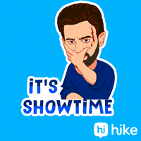 Its Showtime Tiktok Stickers GIF by Hike Sticker Chat