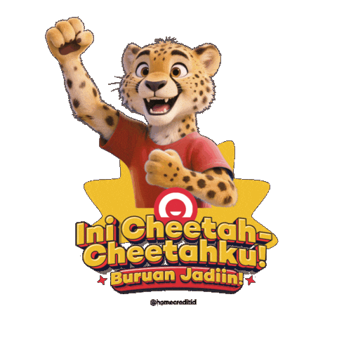 Home Credit Cheetah Sticker by Home Credit Indonesia