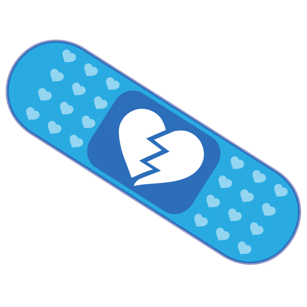 Broken Heart Love Sticker by Pixel Parade App
