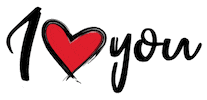 I Love You Heart Sticker by Camila Canabal