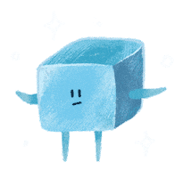 Ice Cube Sticker