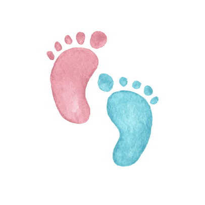 pink baby footprints gif