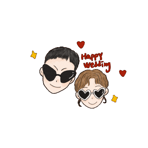 Ohm Happywedding Sticker