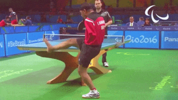 Ping Pong Omg GIF by International Paralympic Committee