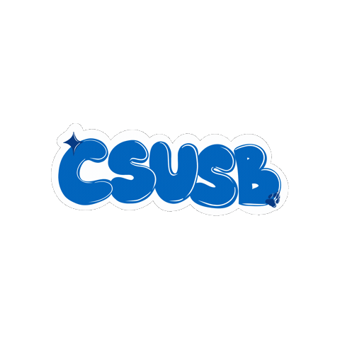 Csusbletters Sticker by CSUSB