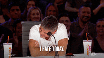 Simon Cowell I Hate Today GIF by America's Got Talent
