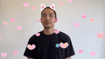 Heart Wink GIF by TEUIDA