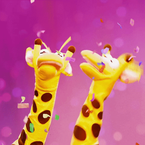 Giraffas carnaval festa alegria hamburguer GIF