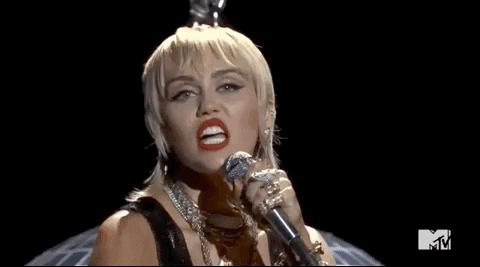 Miley Cyrus GIF by 2020 MTV Video Music Awards - Find & Share on GIPHY