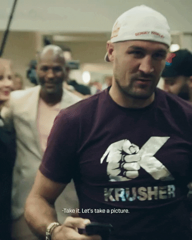 dazn sports friends smiling boxing GIF
