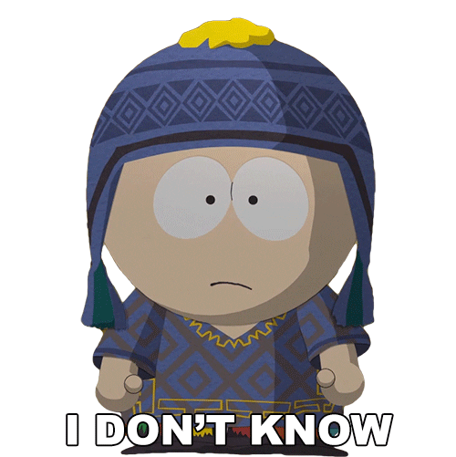 No Idea Idk Sticker by South Park for iOS & Android | GIPHY