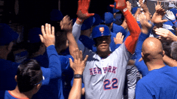 High Five Home Run GIF by New York Mets
