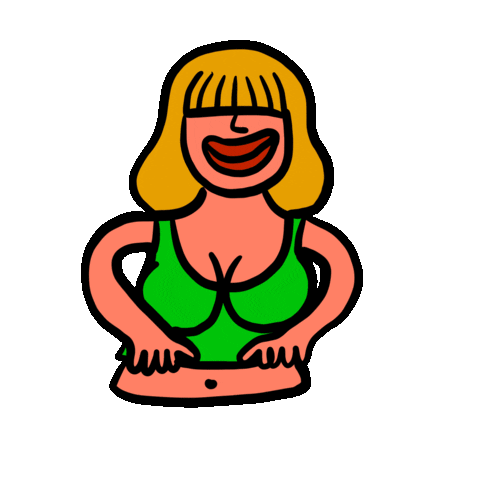 Sexy Cartoon Sticker by Darién Sánchez