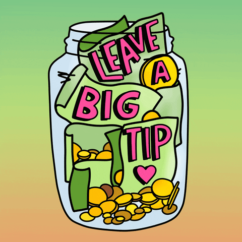 Tipping Fast Food GIF by Sarah The Palmer