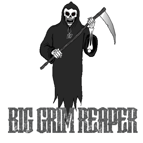 Grim Reaper Sticker by Big Scarr