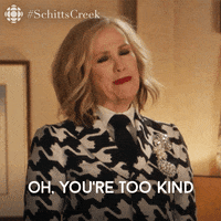 Schitts Creek Thank You GIF by CBC