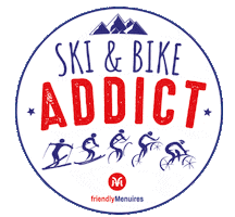Bike Ski Sticker by Les Menuires
