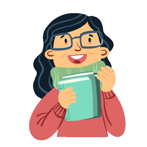 View Cute Gif Transparent Background Reading Gif PNG