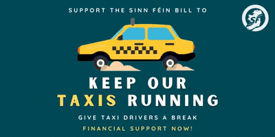 Taxi GIF by Sinn Féin