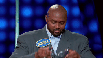 celebrity family feud goggles GIF by ABC Network