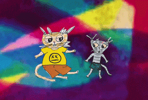 trash_cats_tv cats stop motion stop motion animation trash cats GIF