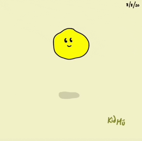 mui_thekid yellow bounce blob custard GIF