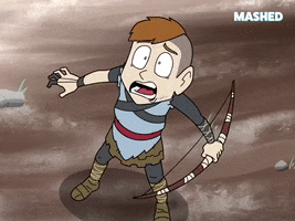 Scared God Of War GIF by Mashed