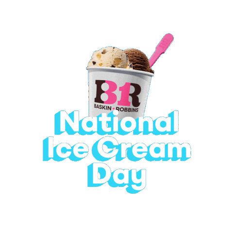 National Ice Cream Day Sticker by Baskin-Robbins