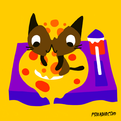 Cat Pizza GIF by Animation Domination HighDef Find & Share on GIPHY